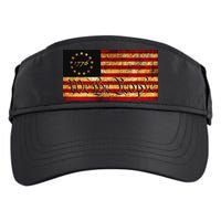 1776 We The People US Flag Visually Aged And Distressed Adult Drive Performance Visor