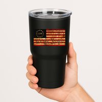 1776 We The People US Flag Visually Aged And Distressed Tumbler