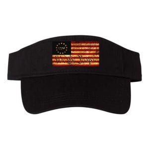 1776 We The People US Flag Visually Aged And Distressed Valucap Bio-Washed Visor