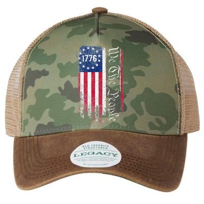 1776 We The People Betsy Ross American Flag Legacy Tie Dye Trucker Hat