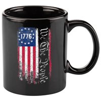 1776 We The People Betsy Ross American Flag 11oz C Handle Ceramic Mug