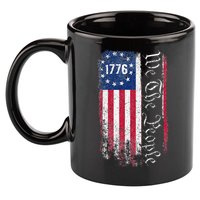 1776 We The People Betsy Ross American Flag 11oz C Handle Ceramic Mug