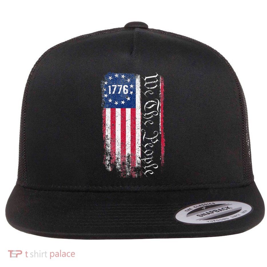 1776 We The People Betsy Ross American Flag Flatbill Hat
