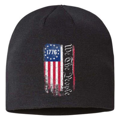 1776 We The People Betsy Ross American Flag Sustainable Beanie