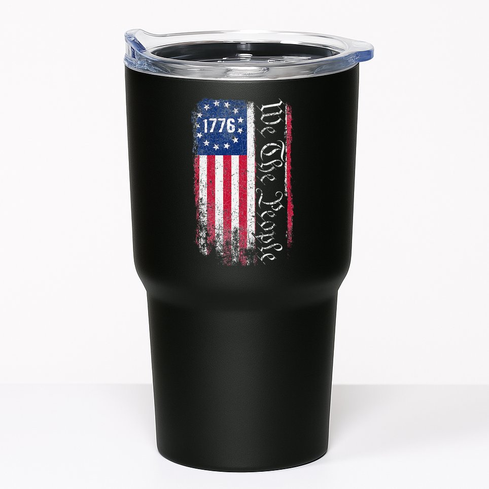 1776 We The People Betsy Ross American Flag Tumbler
