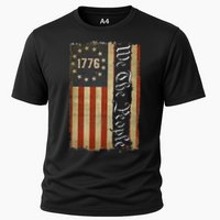 1776 We the People Betsy Ross 4th Of July American Flag Cooling Performance Crew T-Shirt