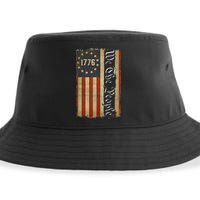 1776 We the People Betsy Ross 4th Of July American Flag Sustainable Bucket Hat