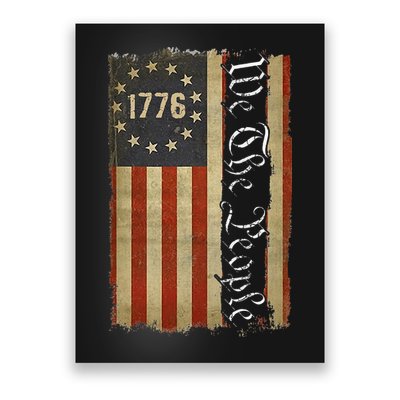 1776 We the People Betsy Ross 4th Of July American Flag Poster