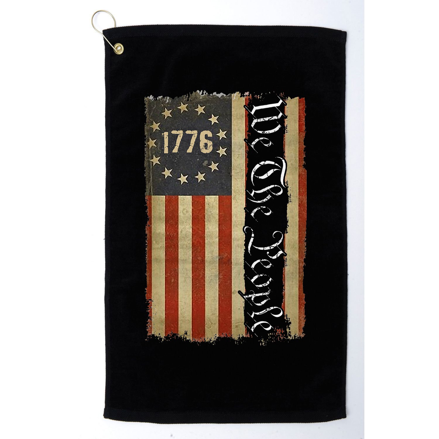 1776 We the People Betsy Ross 4th Of July American Flag Golf Towel