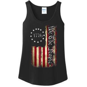 1776 We The People Patriotic American Constitution Ladies Essential Tank