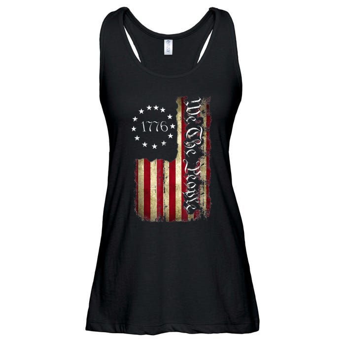 1776 We The People Patriotic American Constitution Ladies Essential Flowy Tank