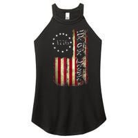 1776 We The People Patriotic American Constitution Women's Perfect Tri Rocker Tank