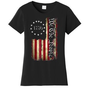 1776 We The People Patriotic American Constitution Women's T-Shirt