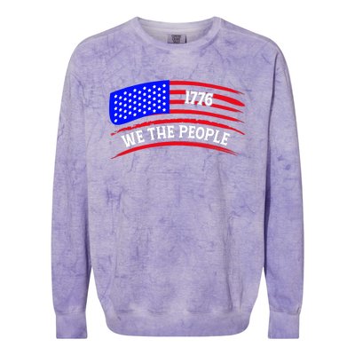 1776 We The People Art Colorblast Crewneck Sweatshirt