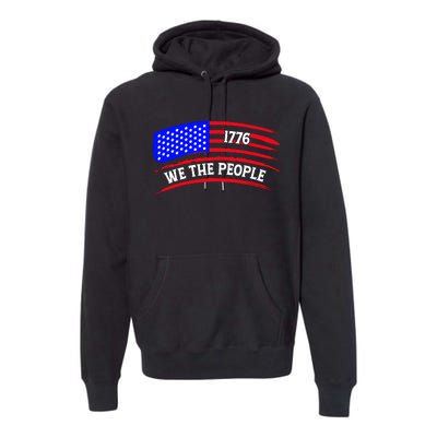 1776 We The People Art Premium Hoodie