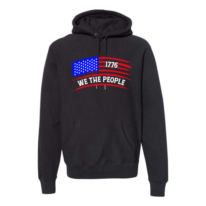 1776 We The People Art Premium Hoodie