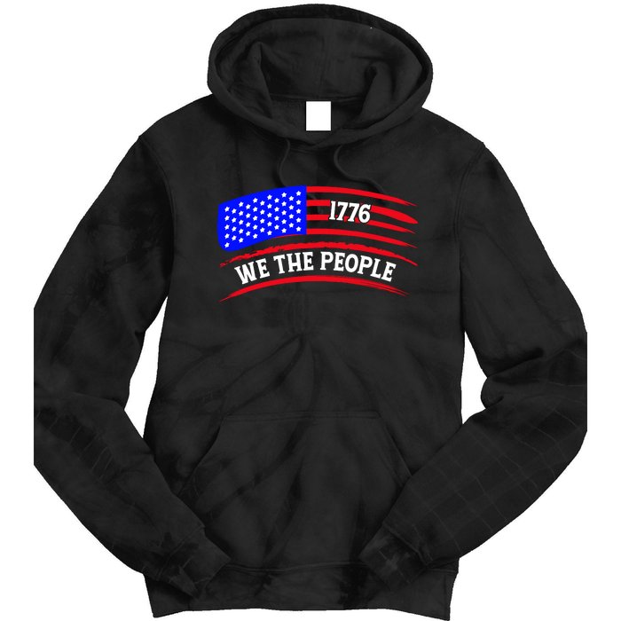 1776 We The People Art Tie Dye Hoodie