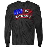 1776 We The People Art Tie-Dye Long Sleeve Shirt