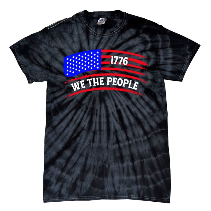 1776 We The People Art Tie-Dye T-Shirt