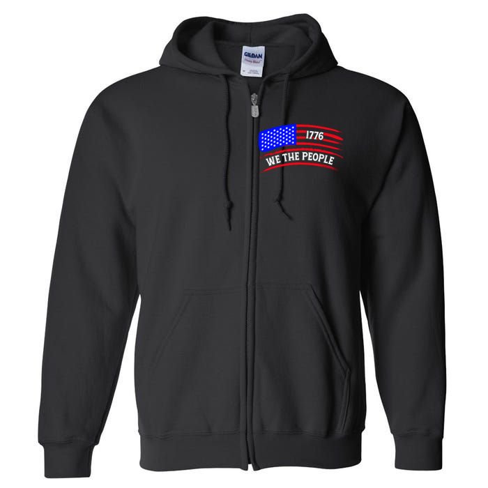 1776 We The People Art Full Zip Hoodie