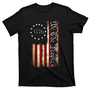 1776 We The People Patriotic American Flag 4th of July USA T-Shirt