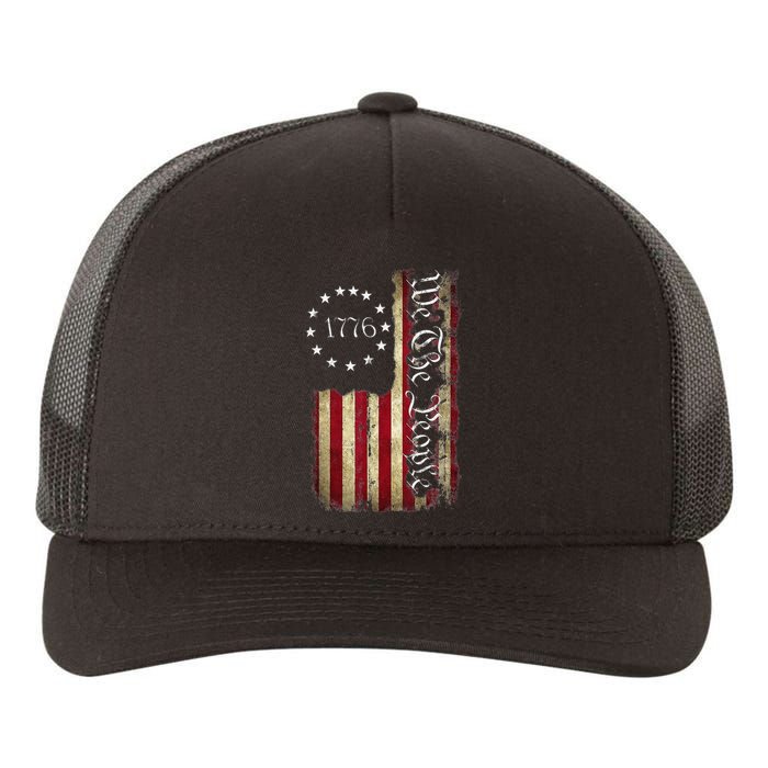 1776 We The People Patriotic American Constitution Yupoong Adult 5-Panel Trucker Hat