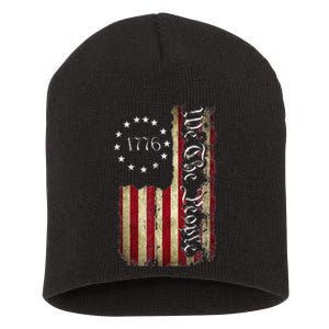 1776 We The People Patriotic American Constitution Short Acrylic Beanie