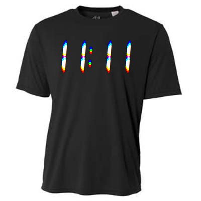 1111 Wake Up Its 11 11 Synchronicity Numerology Angel Cooling Performance Crew T-Shirt