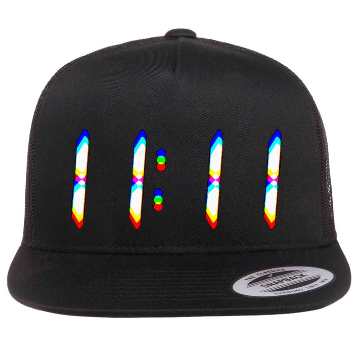 1111 Wake Up Its 11 11 Synchronicity Numerology Angel Flat Bill Trucker Hat