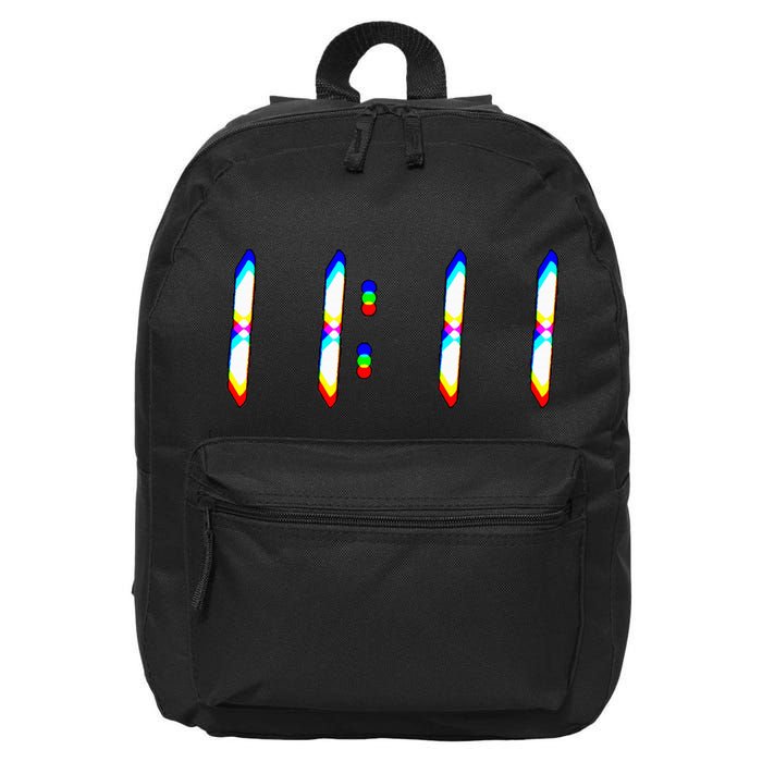 1111 Wake Up Its 11 11 Synchronicity Numerology Angel 16 in Basic Backpack
