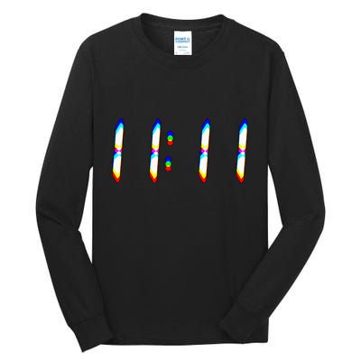 1111 Wake Up Its 11 11 Synchronicity Numerology Angel Tall Long Sleeve T-Shirt