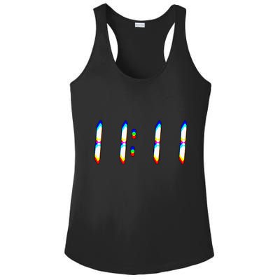 1111 Wake Up Its 11 11 Synchronicity Numerology Angel Ladies PosiCharge Competitor Racerback Tank