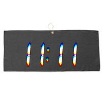1111 Wake Up Its 11 11 Synchronicity Numerology Angel Large Microfiber Waffle Golf Towel