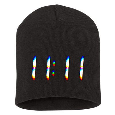 1111 Wake Up Its 11 11 Synchronicity Numerology Angel Short Acrylic Beanie