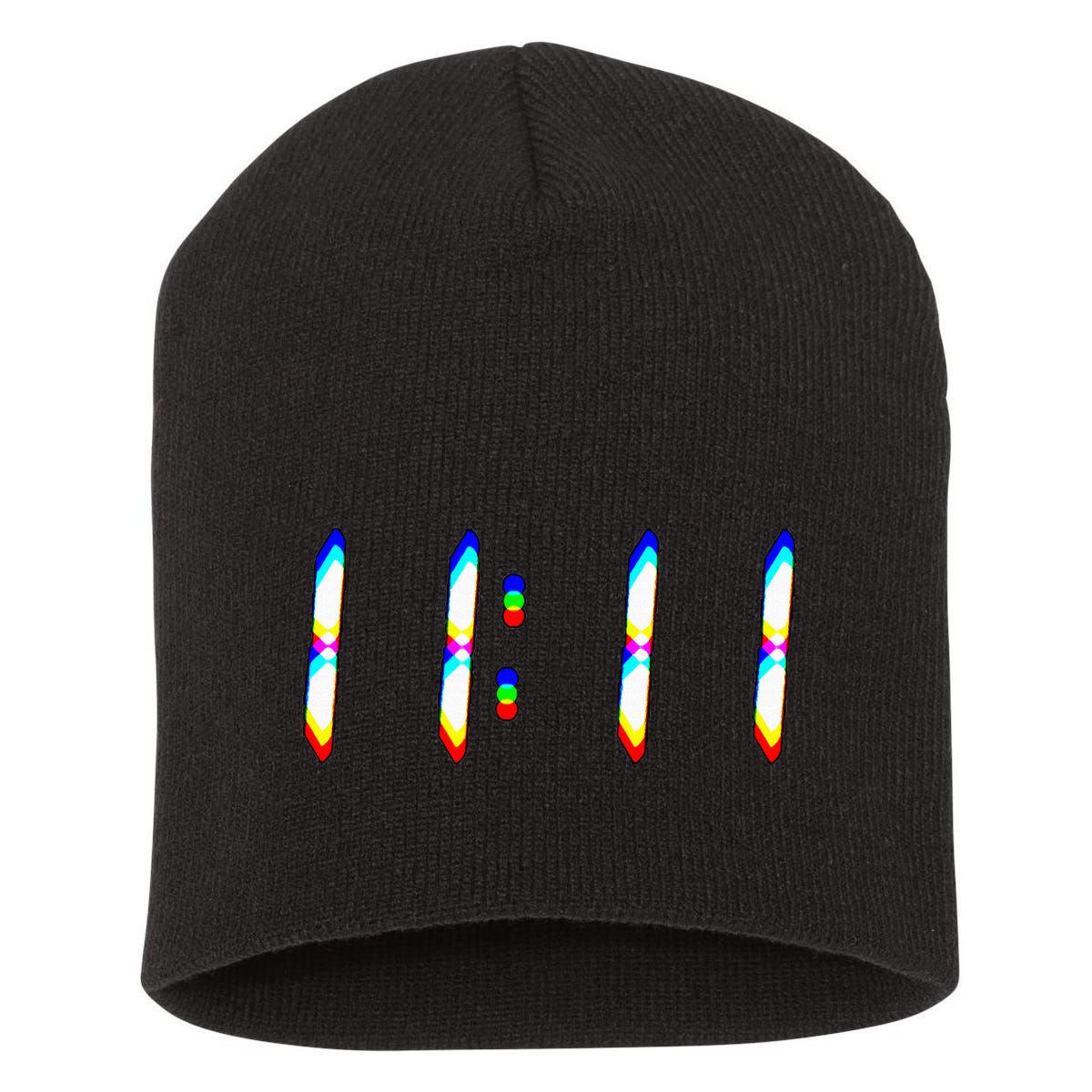 1111 Wake Up Its 11 11 Synchronicity Numerology Angel Short Acrylic Beanie