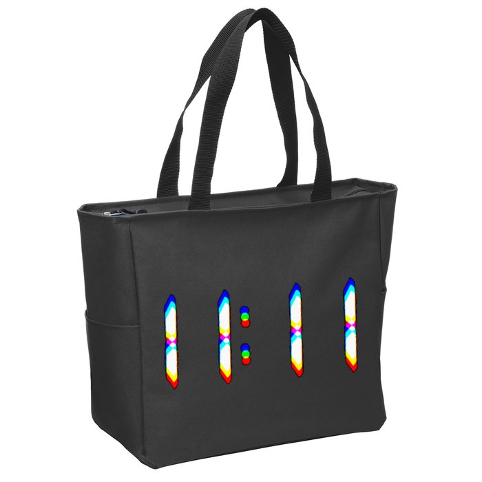 1111 Wake Up Its 11 11 Synchronicity Numerology Angel Zip Tote Bag