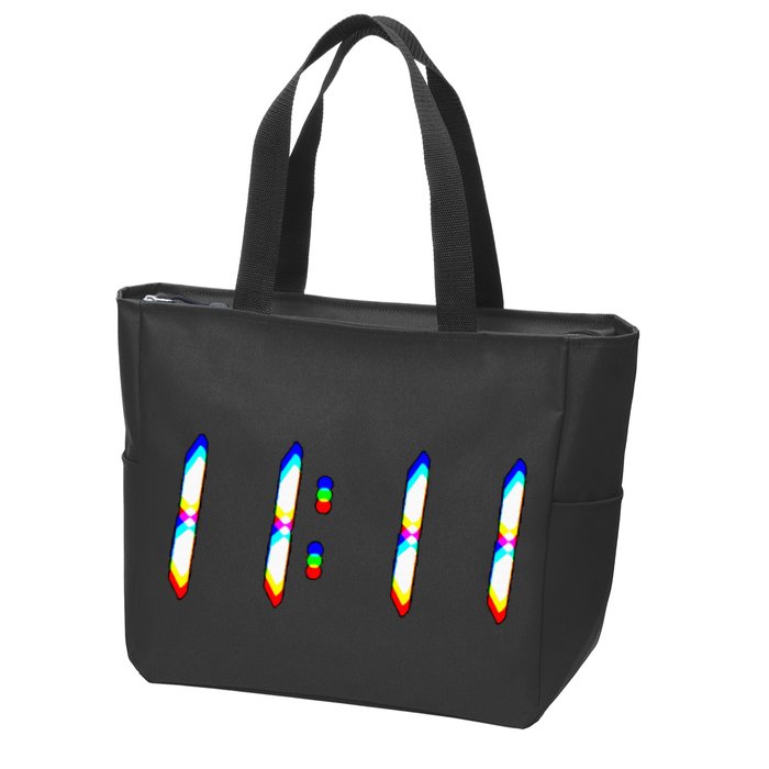 1111 Wake Up Its 11 11 Synchronicity Numerology Angel Zip Tote Bag