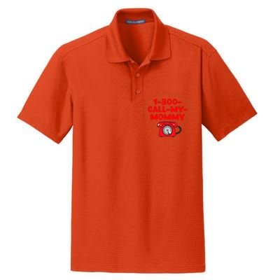 1800callmymommy When You Need Your Mom Dry Zone Grid Polo