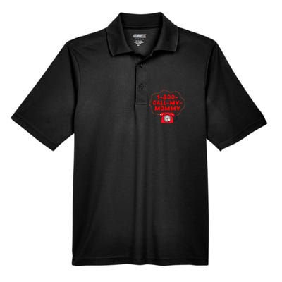 1800callmymommy When You Need Your Mom Men's Origin Performance Pique Polo