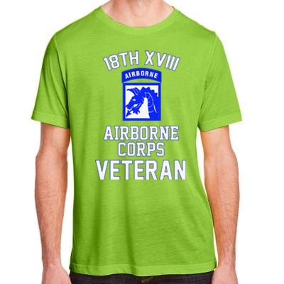 18th XVIII Airborne Corps Veteran Fathers Day Veterans Day Adult ChromaSoft Performance T-Shirt