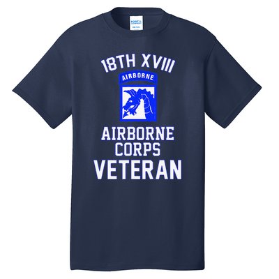 18th XVIII Airborne Corps Veteran Fathers Day Veterans Day Tall T-Shirt