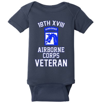 18th XVIII Airborne Corps Veteran Fathers Day Veterans Day Baby Bodysuit