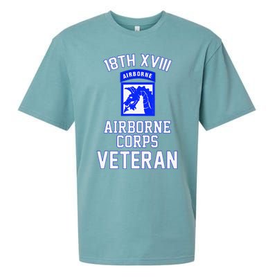 18th XVIII Airborne Corps Veteran Fathers Day Veterans Day Sueded Cloud Jersey T-Shirt