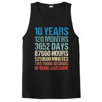 10 Years 120 Months Of Being Awesome 10th Birthday Gifts PosiCharge Competitor Tank