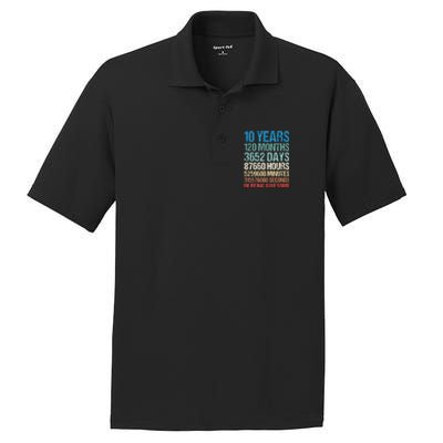 10 Years 120 Months Of Being Awesome 10th Birthday Gifts PosiCharge RacerMesh Polo