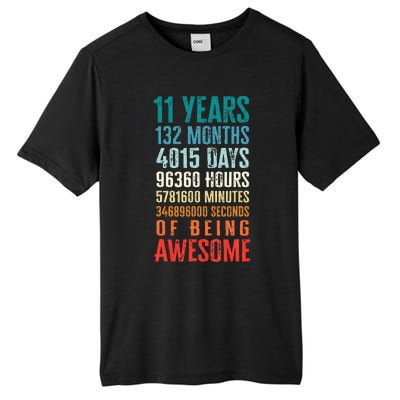 11 Years 132 Months Of Being Awesome 11th Birthday Gifts Tall Fusion ChromaSoft Performance T-Shirt