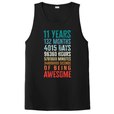 11 Years 132 Months Of Being Awesome 11th Birthday Gifts PosiCharge Competitor Tank