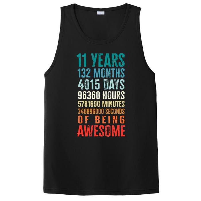 11 Years 132 Months Of Being Awesome 11th Birthday Gifts PosiCharge Competitor Tank