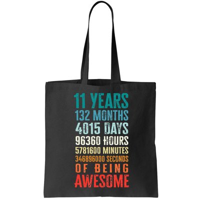 11 Years 132 Months Of Being Awesome 11th Birthday Gifts Bag