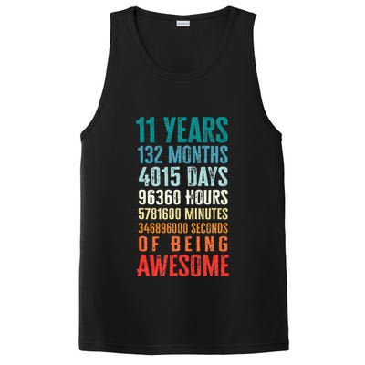11 Years 132 Months Of Being Awesome 11th Birthday Gifts PosiCharge Competitor Tank